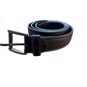 Black Genuine Leather Men's Belt Size 54